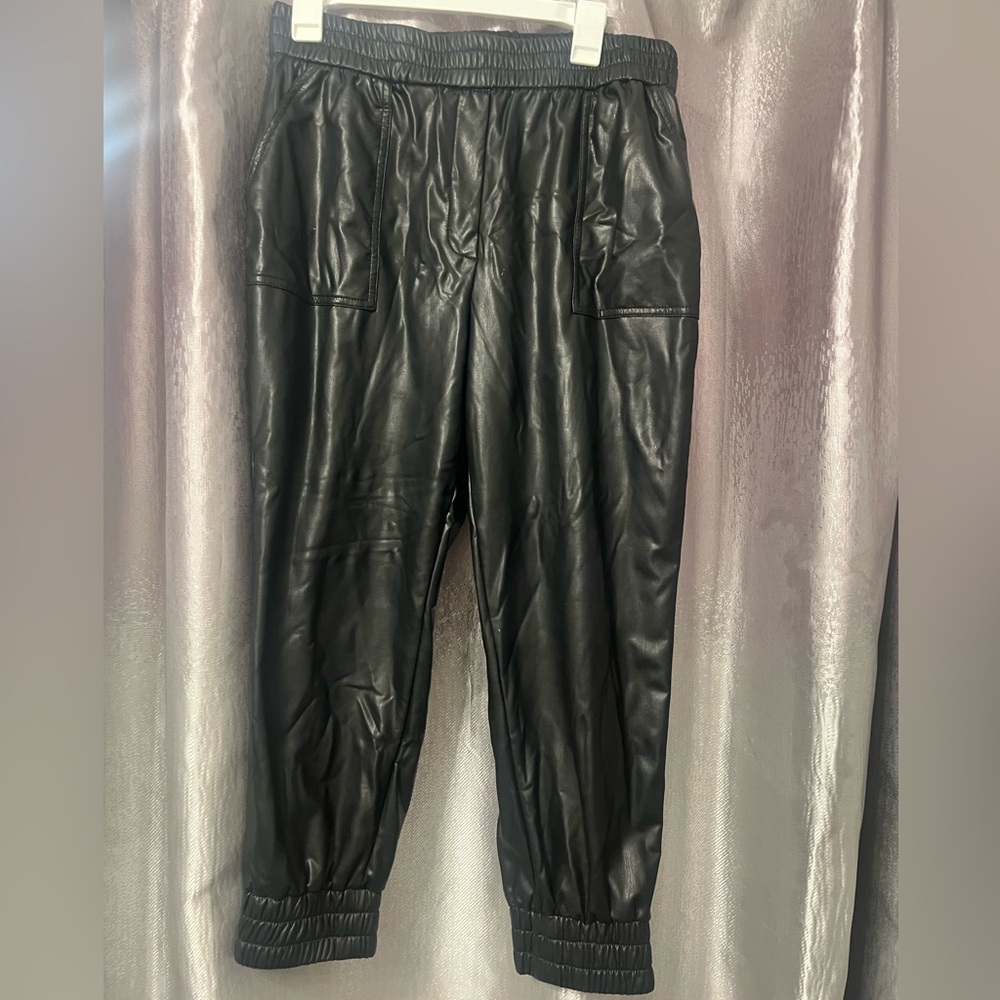 Express Faux Leather Joggers